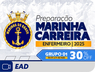 Marinha Oficial de Carreira Enfermeiro 2025 - EAD