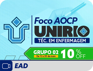 Foco AOCP - UNIRIO Tcnico em Enfermagem- Questes Comentadas  EAD